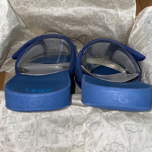 Uggs Big Kids Beach Slides Blue 🩴 - Picture 15 of 16